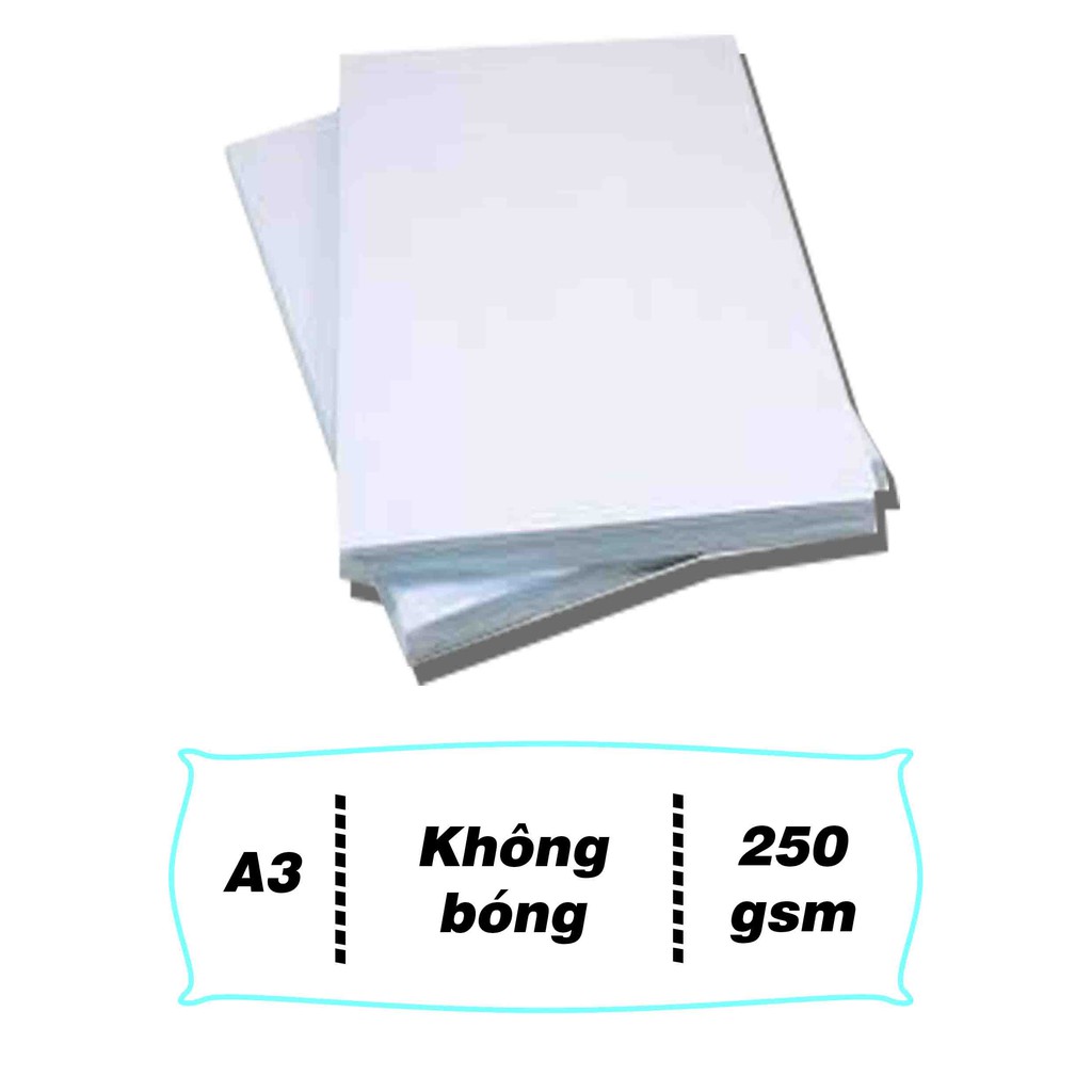 Giấy in màu in lazer giấy vẽ A3 250gsm cao cấp