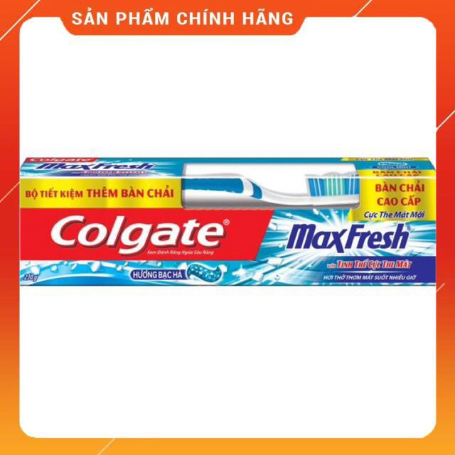 Kem Đánh Răng Colgate Maxfresh Hương Bạc Hà Tuýp 230g tặng bàn chải