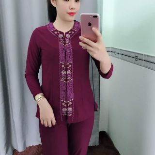 Đồ lam đi chùa- thun lắc sen