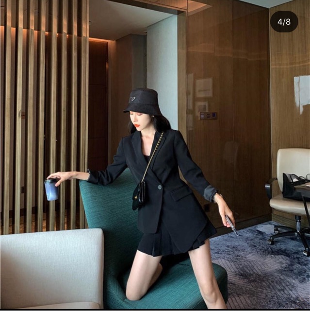 Set vest 2 màu trắng - đen