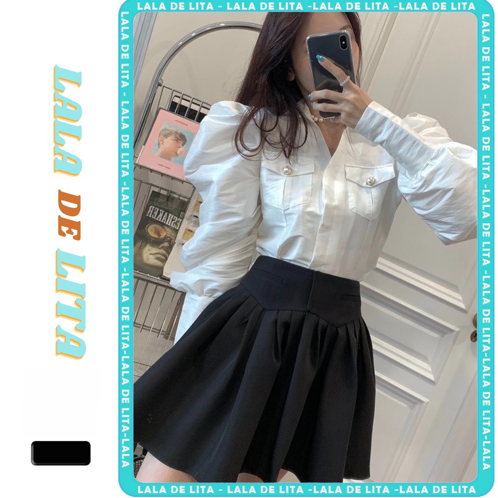 Chân váy lưng cao xếp ly phong cách hàn quốc -LALALITA | BigBuy360 - bigbuy360.vn