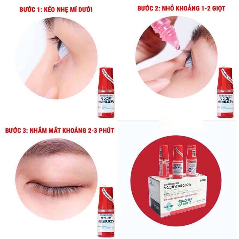 Nhỏ Mắt Sancoba Nhật Bản Chống Cận Thị 5ml