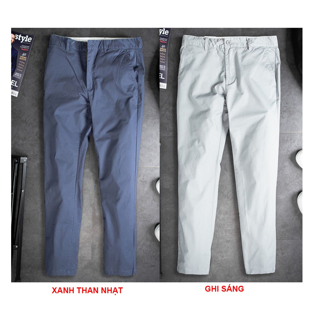 Quần Kaki dài nam chất đẹp,vải co dãn,không phai mầu mát mẻ, phong cách