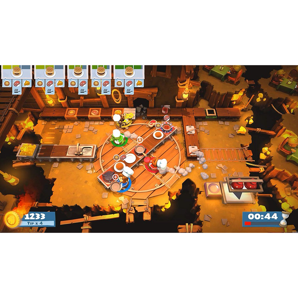 Đĩa game Overcooked! + Overcooked! 2 dành cho máy PS4