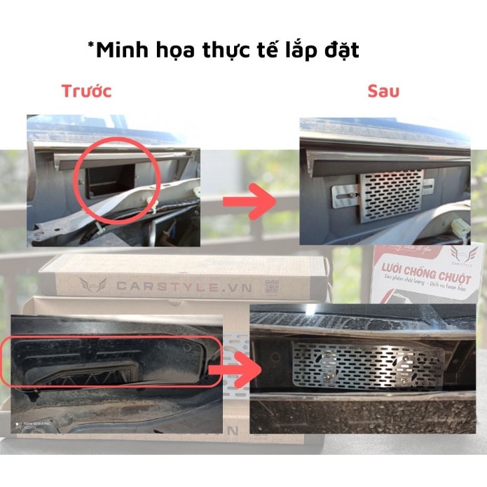 LƯỚI CHỐNG CHUỘT CỬA GIÓ ĐIỀU HÒA CHO HONDA CITY, CIVIC, CRV