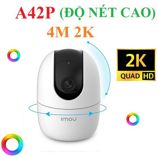 [MẪU MỚI 2021] Camera IP 2M 4M WIFI (XOAY 360) IMOU Ranger 2 A42P-B A22EP Độ nét cao 1080p FullHD a42 A22 C22 C22EP