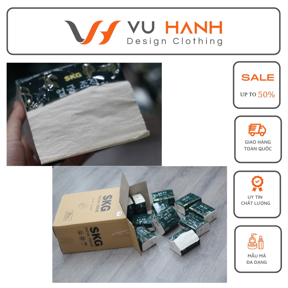 Giấy ăn gấu trúc rút SKG thùng 30 gói mỗi gói 330 tờ | Shop Vũ Hạnh