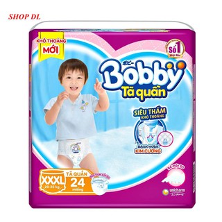 [TẶNG KÈM GEL RỬA TAY ONE 1 220ml] COMBO 2 GÓI TÃ QUẦN BOBBY XXXL24 - 24 MIẾNG - CHO BÉ 20-35 KG