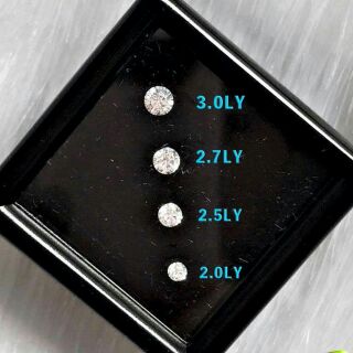 Đá đính răng kim cương nhân tạo ly tùy chọn hộp 5 viên
