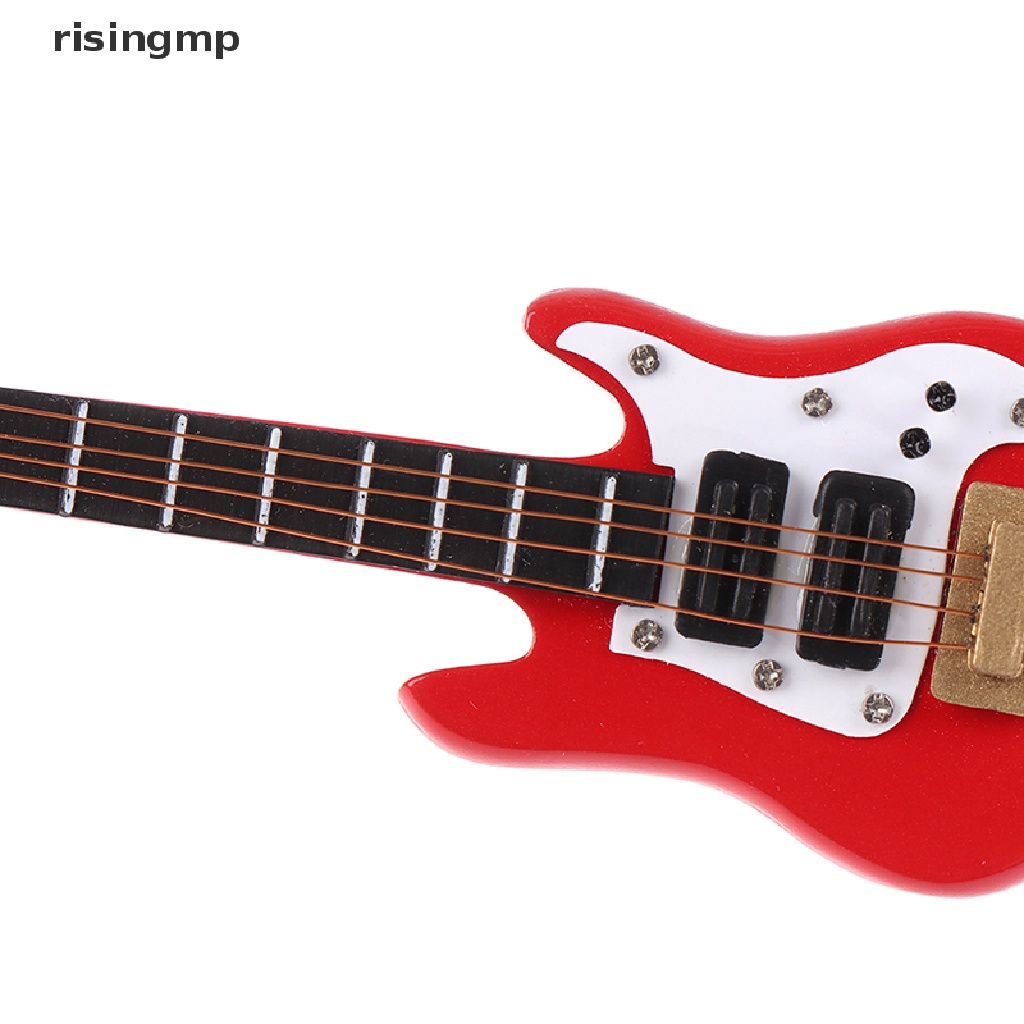 Đồ Chơi Đàn Ghita Điện Tử Có Nhạc Cho Nhà Búp Bê Tỉ Lệ 1: 12 ♨Trên đó