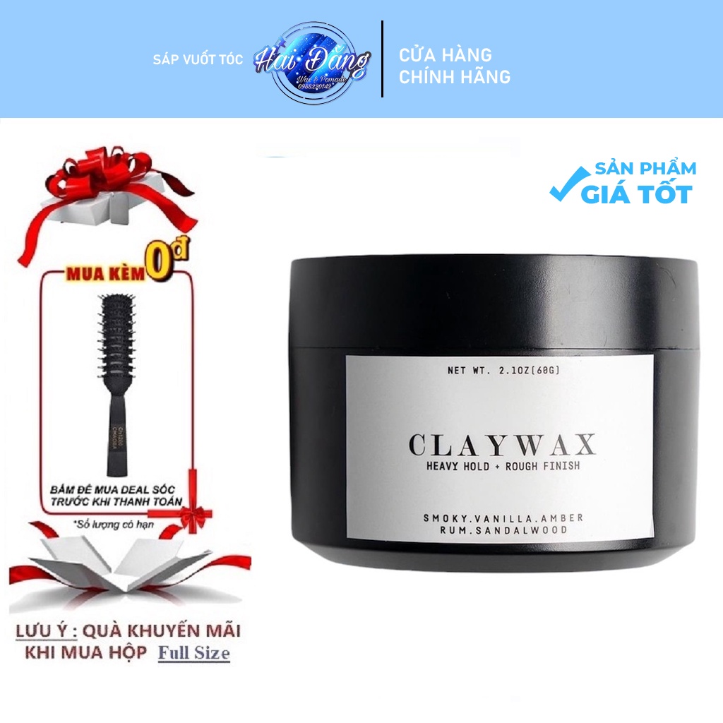 Sáp Vuốt Tóc Nam Clay Wax 60g - Rusty Lab