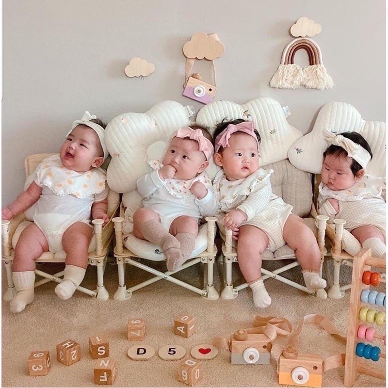 Ghế Ăn Dặm Kiểu Dáng Hoo Dễ Thương Hiệu KIDWOW Bản Hàn Gấp Gọn Siêu Tiện Lợi Có Thể Mang Đi Du Lịch