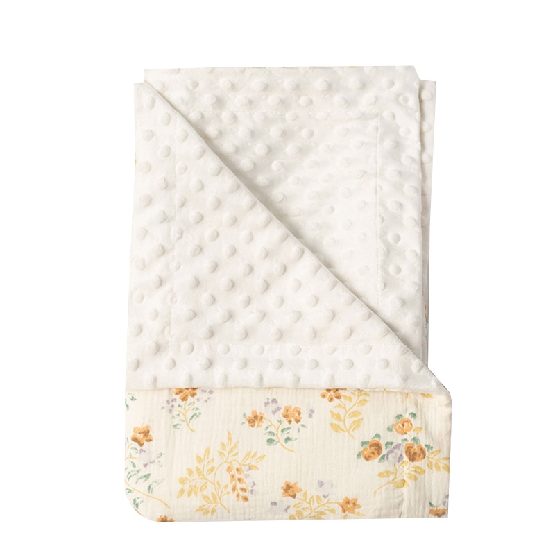 Chăn Cotton Lông Cừu Mềm Mại In Họa Tiết Động Vật Cho Bé