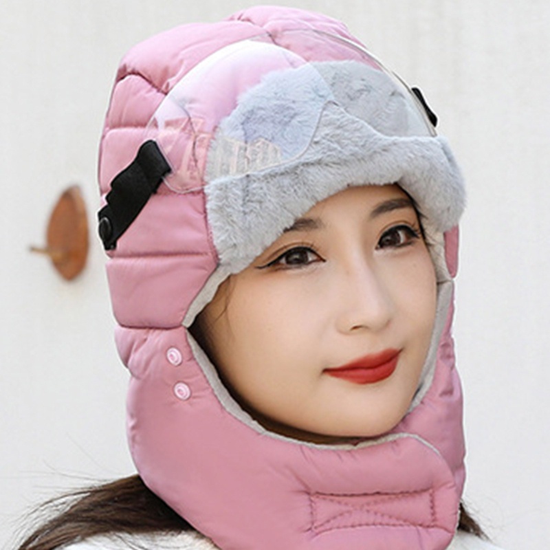 Mũ Trùm Đầu Kèm Khăn Choàng Cổ Giữ Ấm Cho Nam Và Nữ