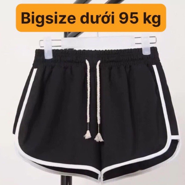 Quần đùi nữ BIGSIZE DƯỚI 90KG, Vải cotton siêu dày dặn, mát cho màu hè thumbnail
