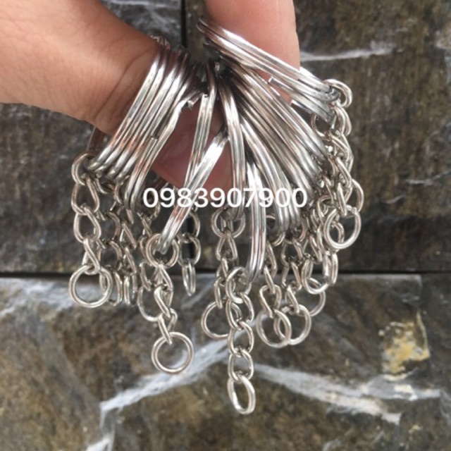 Khoen móc khoá dẹp loại tốt size 3cm