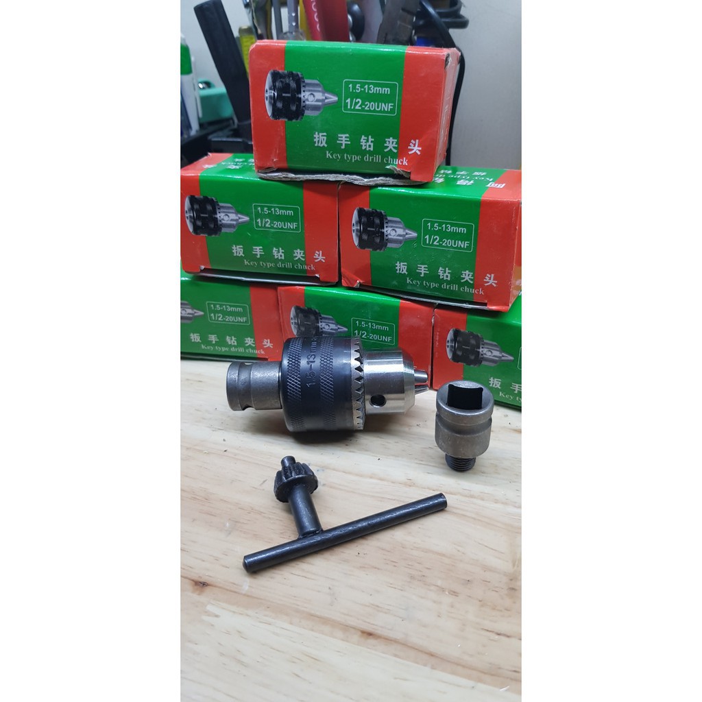 Đầu chuyển bulong sang đầu kẹp mũi khoan 13ly
