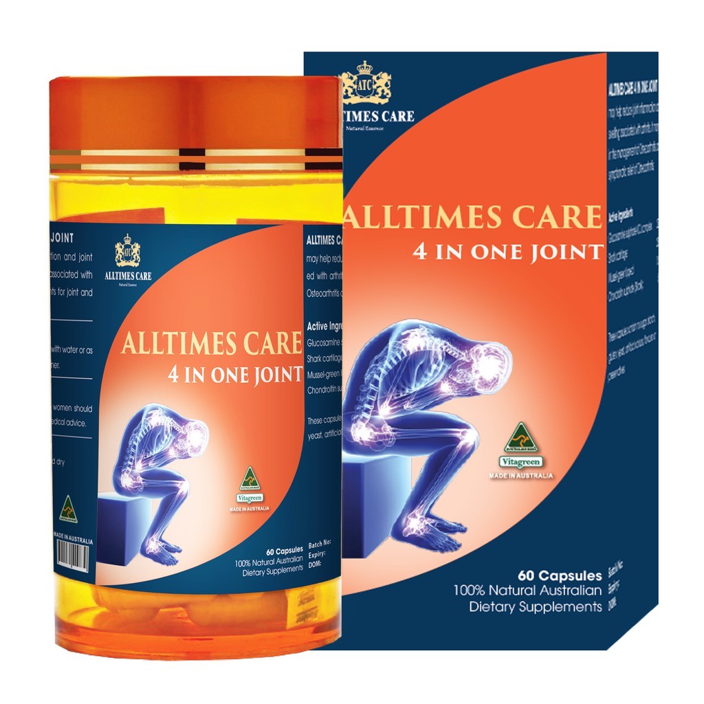 [CHÍNH HÃNG ÚC] ALLTIMES CARE Premium 4 IN ONE JOINT - Chống thoái hóa khớp (Hộp 60 viên)