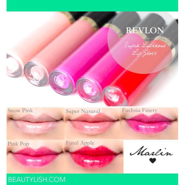 [Auth] [USA] Son bóng mềm môi REVLON Super Lustrous lipgloss