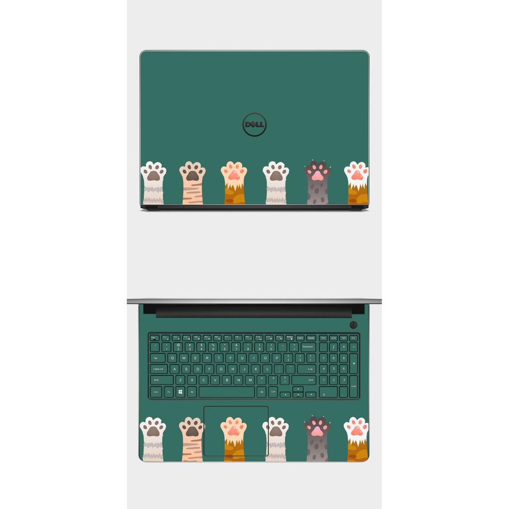 Skin laptop mèo dễ thương. Full Các Dòng Như: Dell, Hp, Acer, Asus, Macbook,...