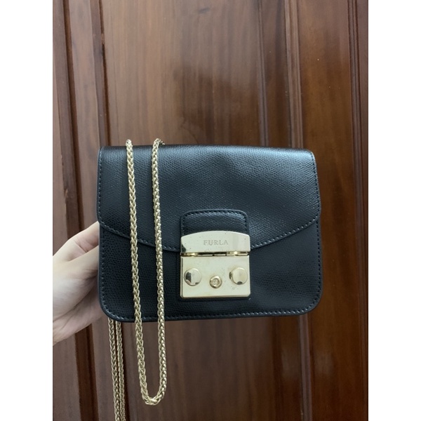 (HÀNG CHUẨN AUTH 100% )THANH LÝ TÚI FURLA MINI ĐEN ONYX