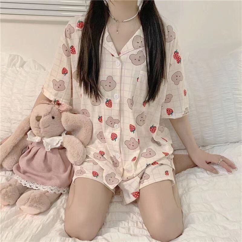 Bộ Ngủ Pijama Vải Gòn Sữa Cánh Dơi Quảng Châu ❤️