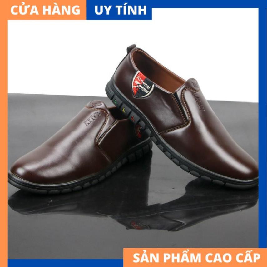 Giày lười nam màu nâu đậm chất lượng cao VP519 Gấu Nâu [HÀNG CAO CẤP] | BigBuy360 - bigbuy360.vn
