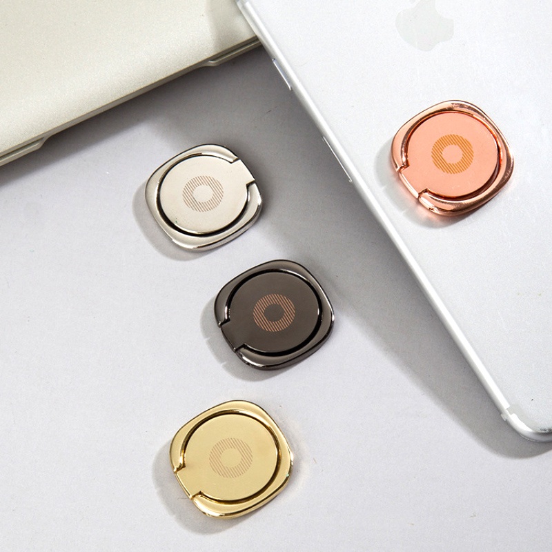 Giá Đỡ Điện Thoại / Máy Tính Bảng Bằng Kim Loại Siêu Mỏng Xoay 180 Độ Gắn Xe Hơi Tiện Dụng