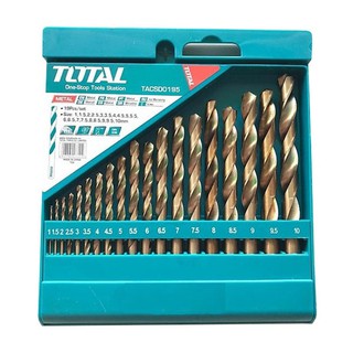 Bộ 19 mũi khoan kim loại hss total - tacsd0195