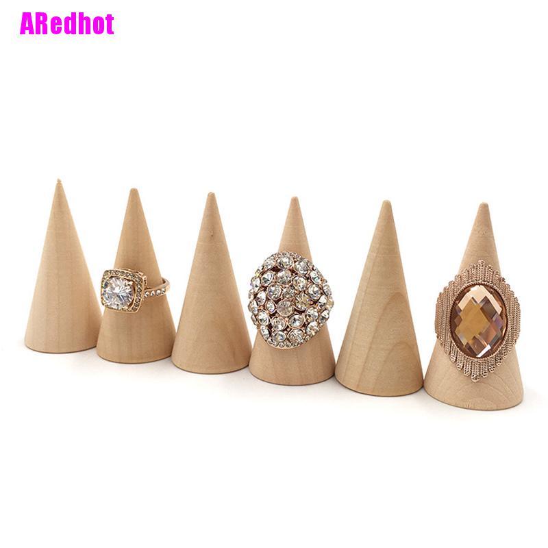 Bộ 5 Giá Trưng Bày Nhẫn Bằng Gỗ Thiết Kế Sáng Tạo