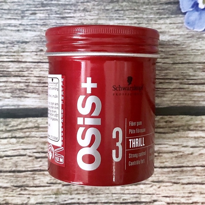 Sáp tạo kiểu tóc nam Schwarzkopf Professional Osis+ 3 Thrill Fiber Gum 100ml