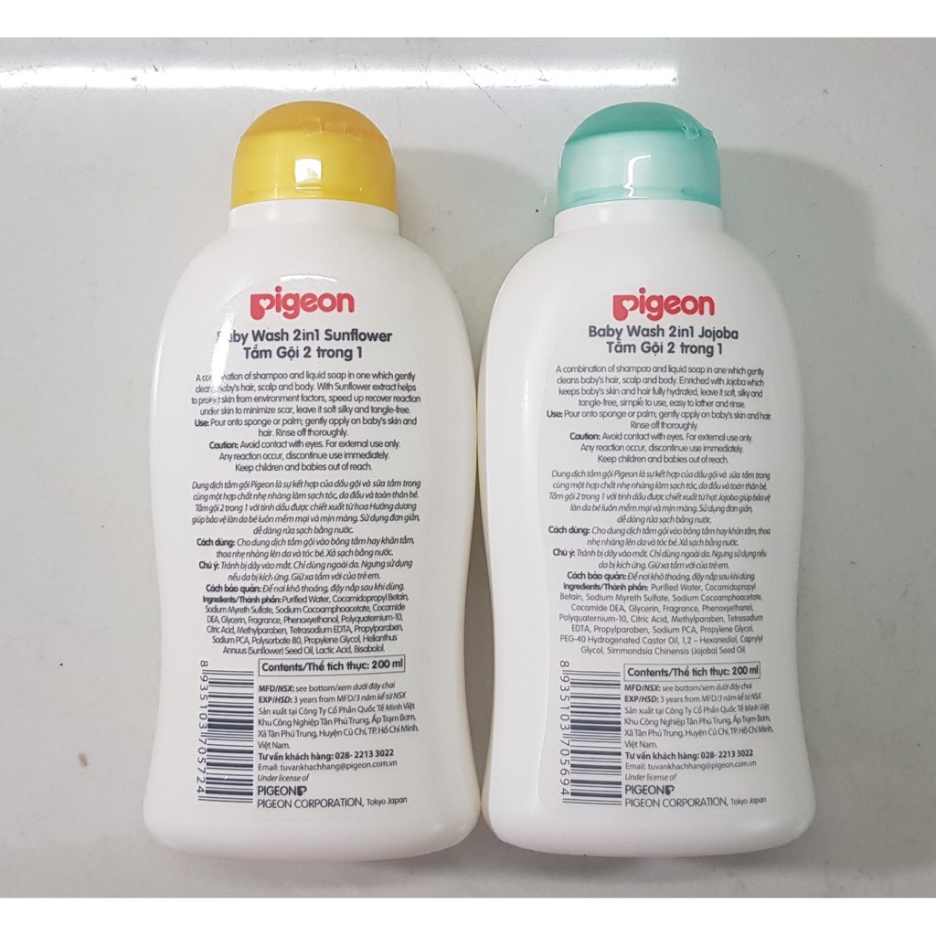 Tắm gội dịu nhẹ cho bé Pigeon 200ml