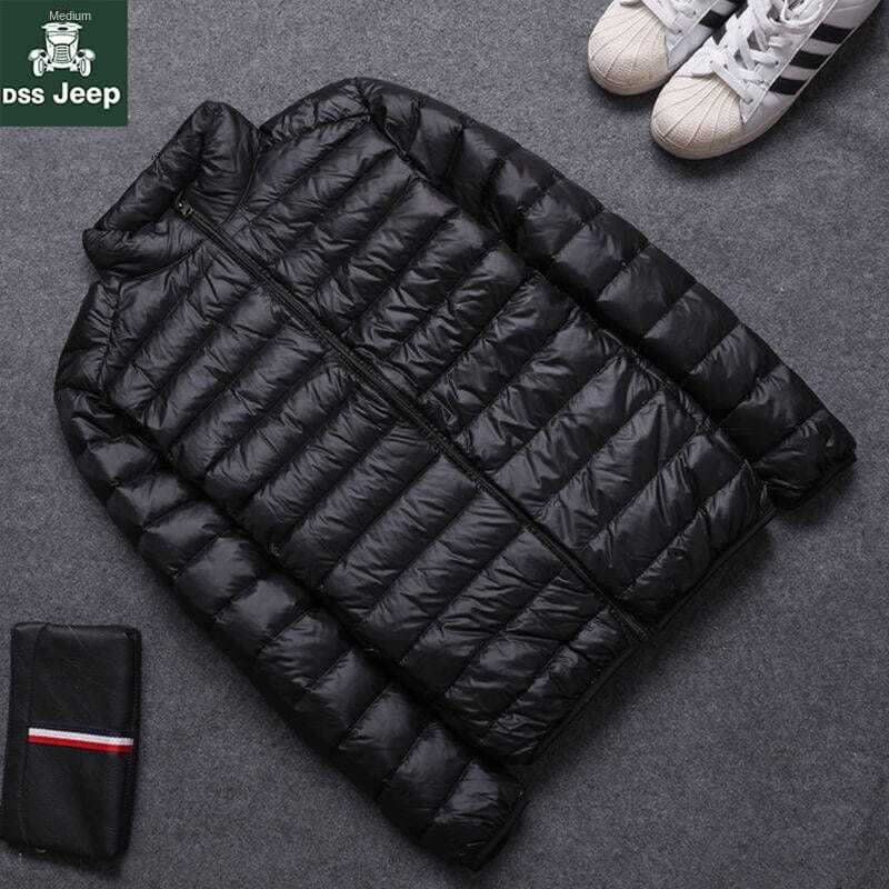 Áo Khoác Phao Siêu Mỏng Nhẹ Cổ Đứng Dáng Ngắn Thời Trang Thu Đông Cho Nam