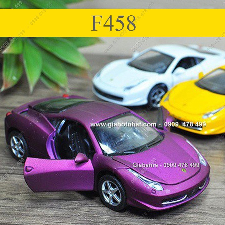 Xe Mô Hình Kim Loại Ferrari 458 Tỉ Lệ  1:32- Miniauto - 9681