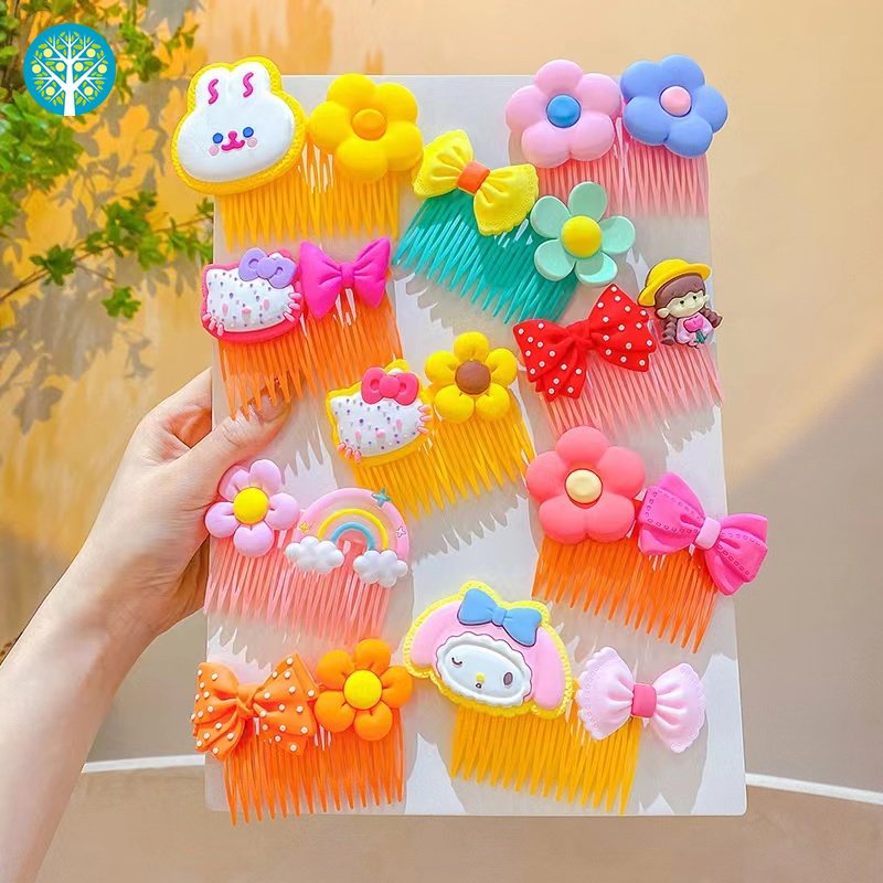 Lược Cài Tóc Đính Nơ Xinh Xắn Cho Bé Gái