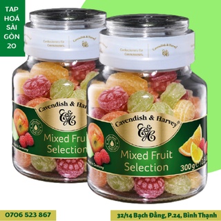 Kẹo trái cây Đức Cavendish Harvey hũ thủy tinh 300g