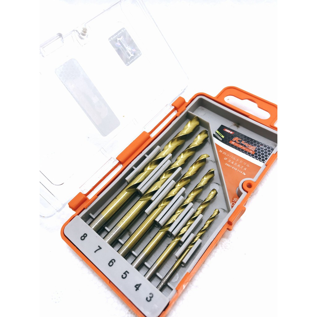 Hộp Mũi Khoan INOX Kapusi Chính Hãng 3.4.5.6.7.8