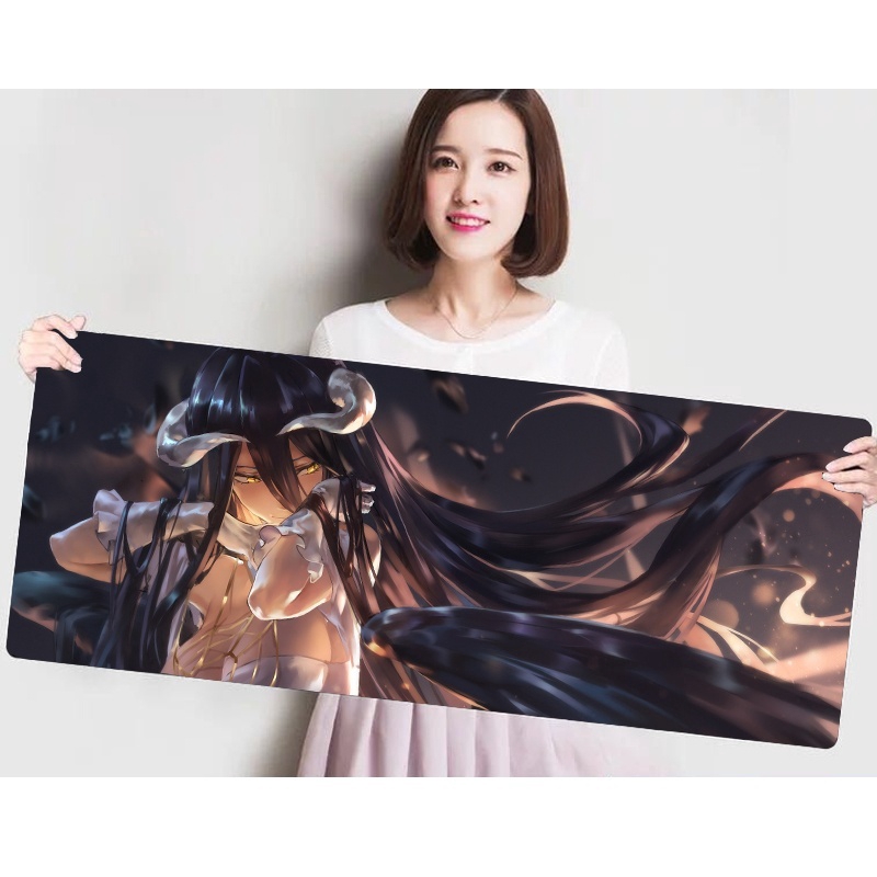 Tấm Lót Chuột Và Bàn Phím Cỡ Lớn In Hình Anime Overlord Dakimakura Albedo Cho Nữ