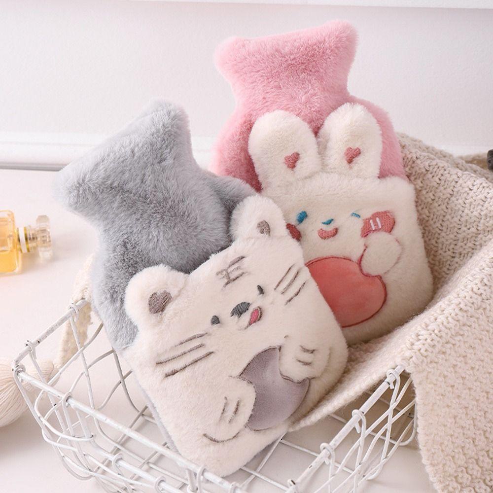 Túi Chườm Nóng Giữ Ấm Tay Phủ Lông Kiểu Dáng Hoạt Hình Dễ Thương
