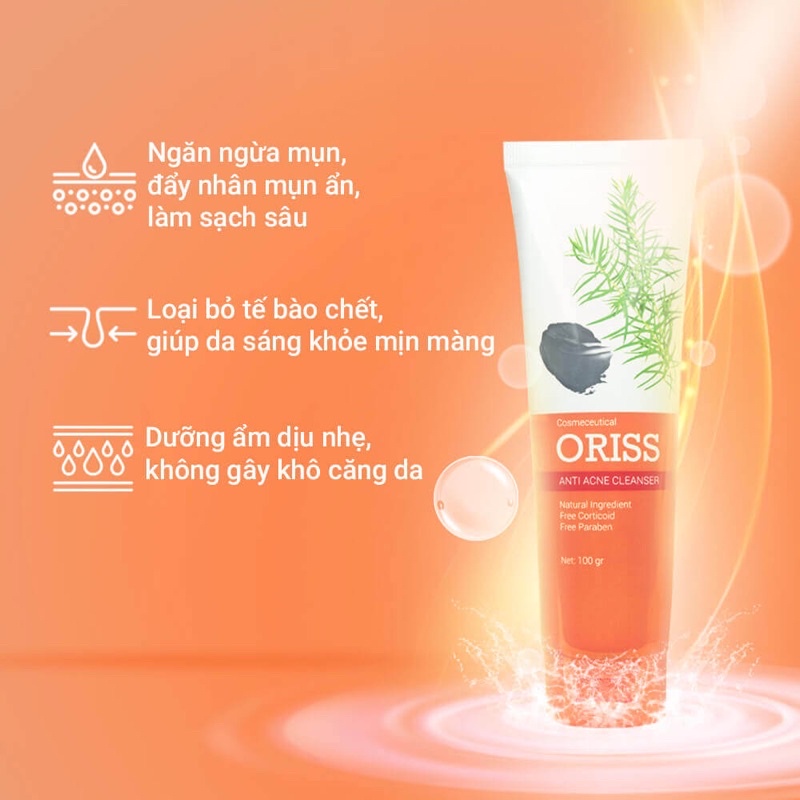 Sữa rửa mặt ngăn ngừa mụn oribe