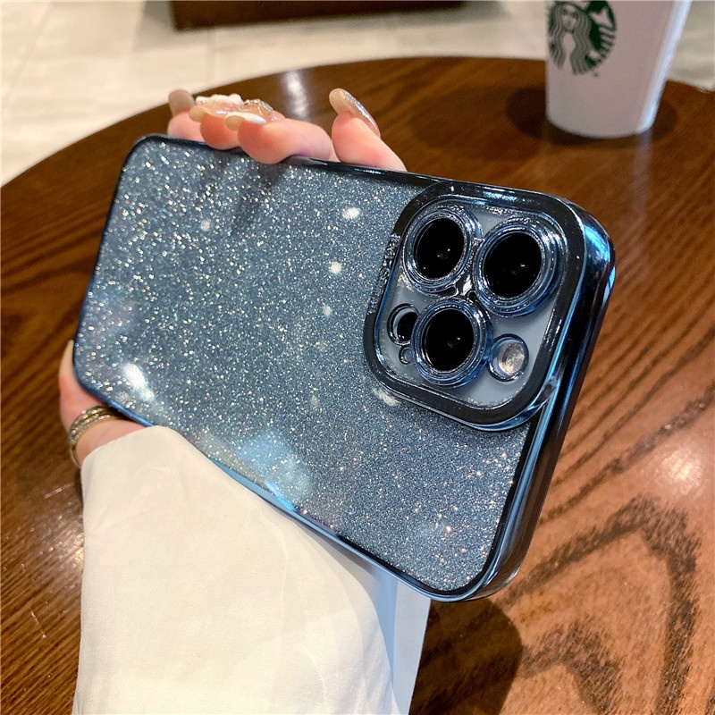 Ốp Điện Thoại Mềm Mạ 6D Màu Hồng Cho iphone 13 12 11 Pro MAX 7+ 8Plus SE 2020 XR XS MAX XX