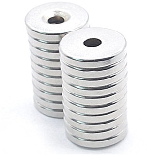 Nam Châm 20x4/5 M5 tròn 20mm lỗ tròn 5mm