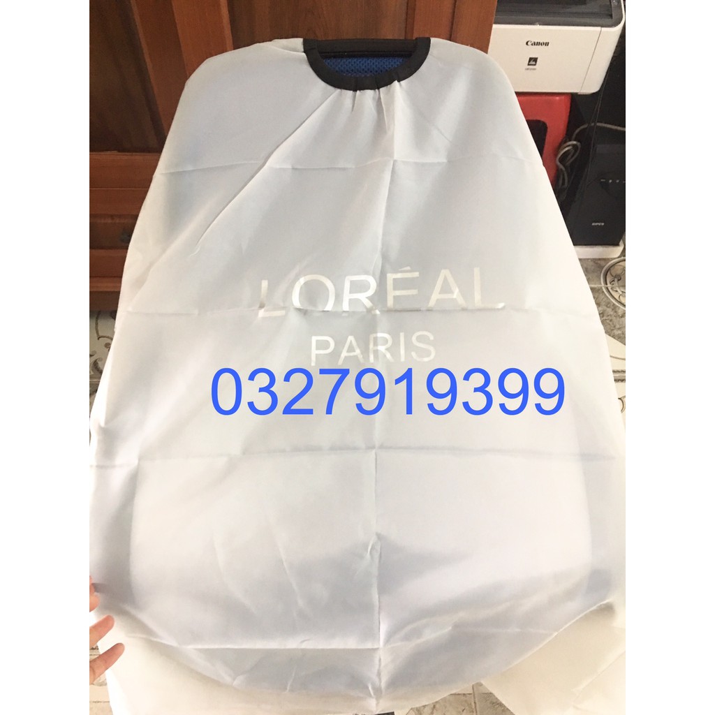 ✅Freeship✅ áo choàng cắt tóc , khăn choàng cắt tóc LOREAL ( khăn to 1m50 x 1m45 )