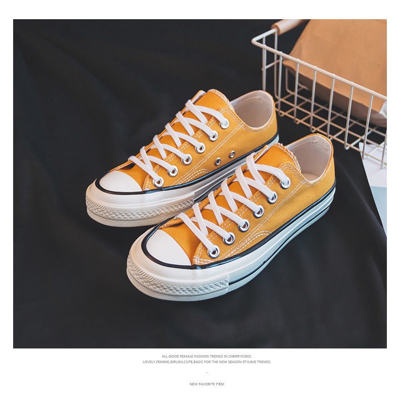 Vàng 39/40 (sẵn) | Giày sneaker dáng 70s | BigBuy360 - bigbuy360.vn