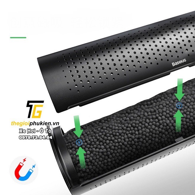 Máy lọc không khí than hoạt tính chính hãng Baseus trên Ô tô, Xe hơi