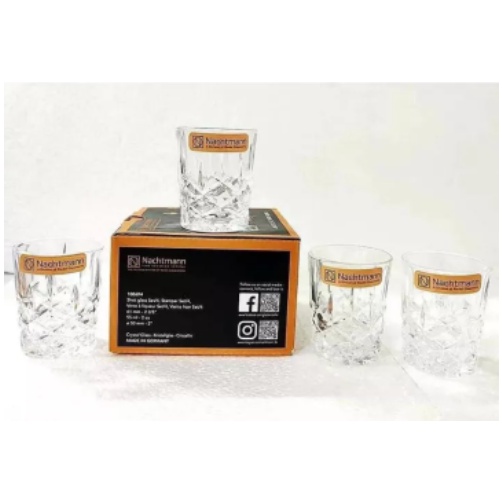 Bộ 4 cốc pha lê NACHTMANN NOBLESSE 55ml 100694 stamper 4 chi tiết