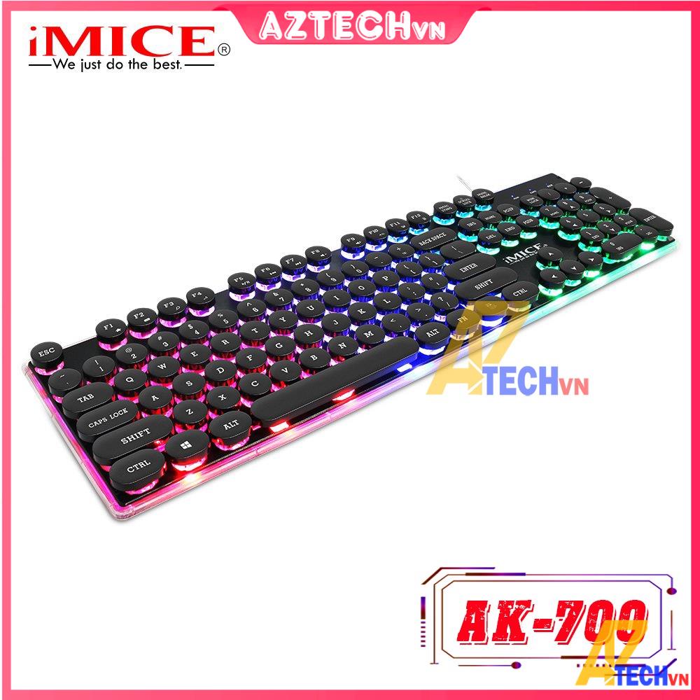 [Giá Sinh Viên] BỘ BÀN PHÍM GAMING, KEYBOARD MICE GIẢ CƠ AK700 ĐÈN BÁO LED RGB - BẢO HÀNH 12 THÁNG