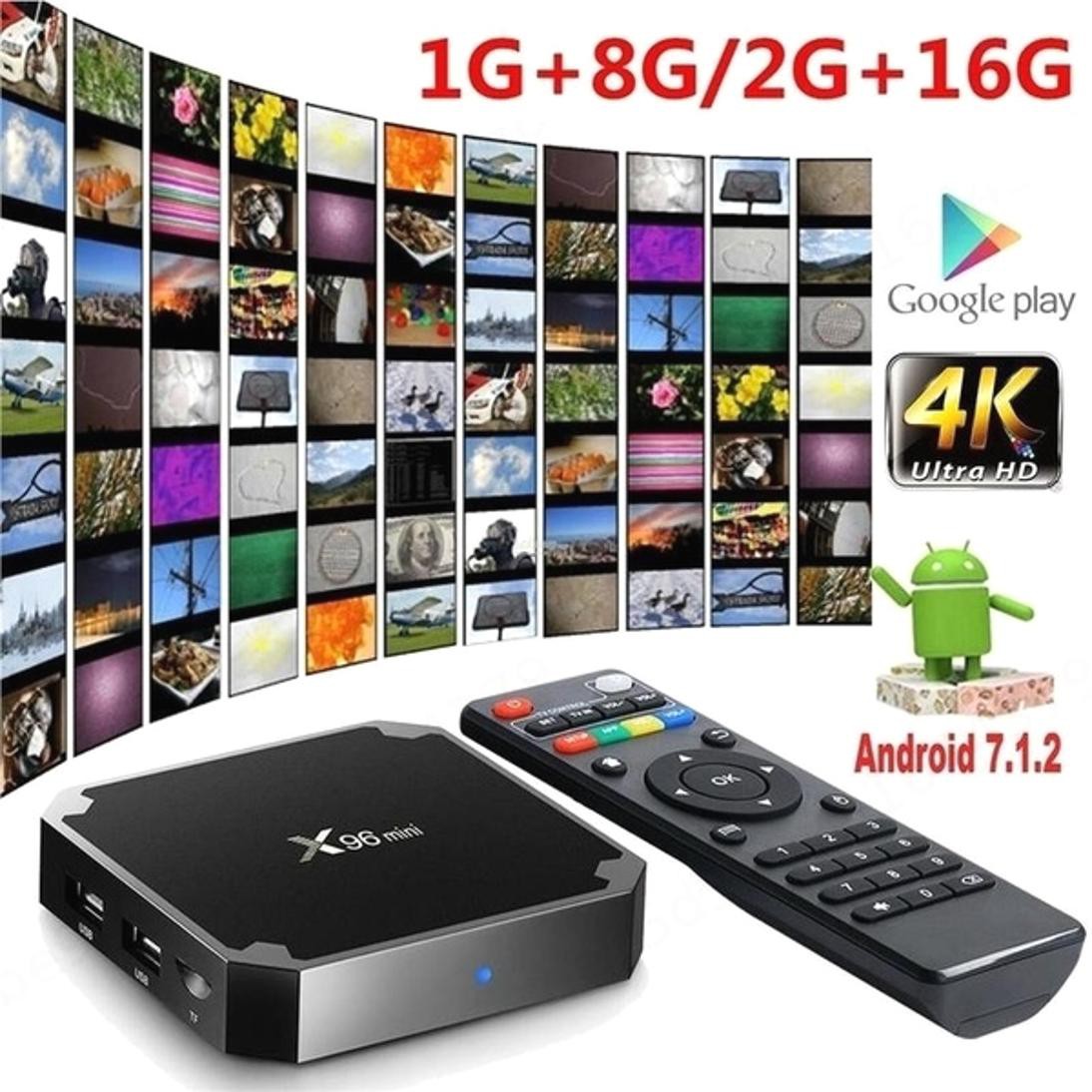 Tv Box X96 Mini Android 7.1 2gb 16gb Amlogic S905W Lõi Tứ Hỗ Trợ 2.4g Và Phụ Kiện