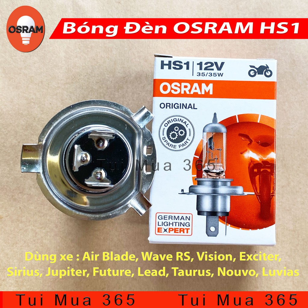 Bóng đèn OSRAM HS1 35W Air Blade, Wave RS, Vision, Exciter, Sirius, Jupiter, Future, Lead, Taurus, Luvias