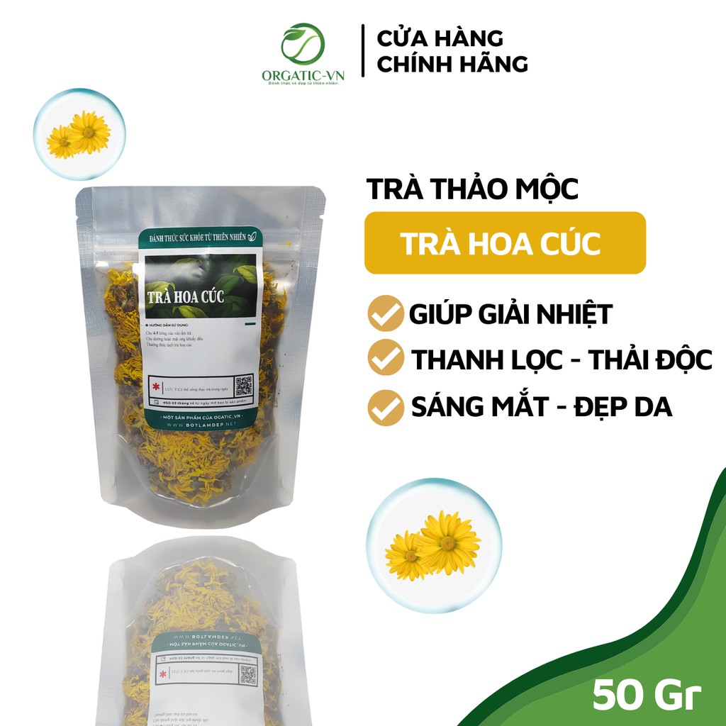 Trà hoa cúc Ogatic_vn gói 50g | WebRaoVat - webraovat.net.vn